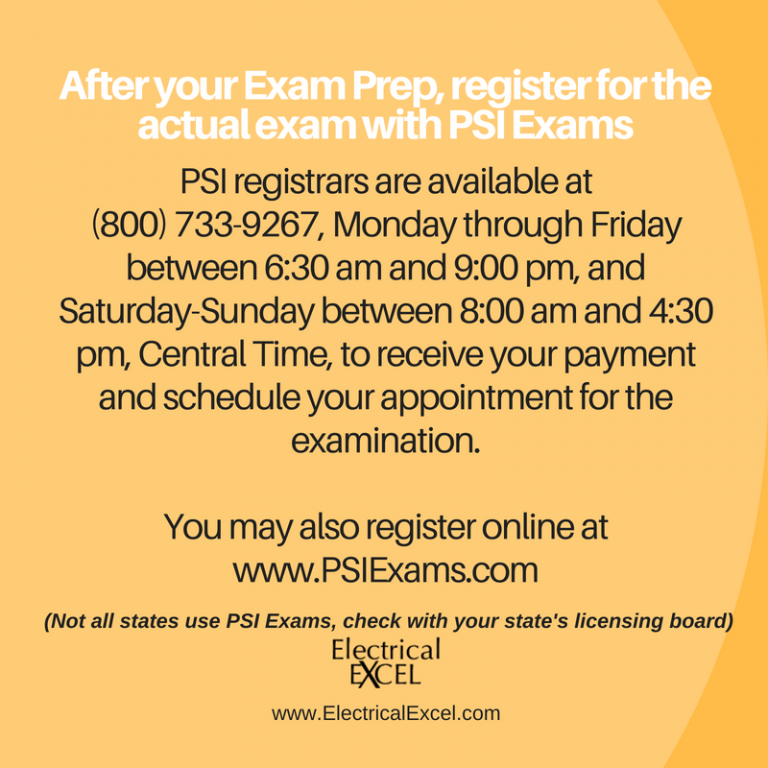 psi exams maryland master electrician