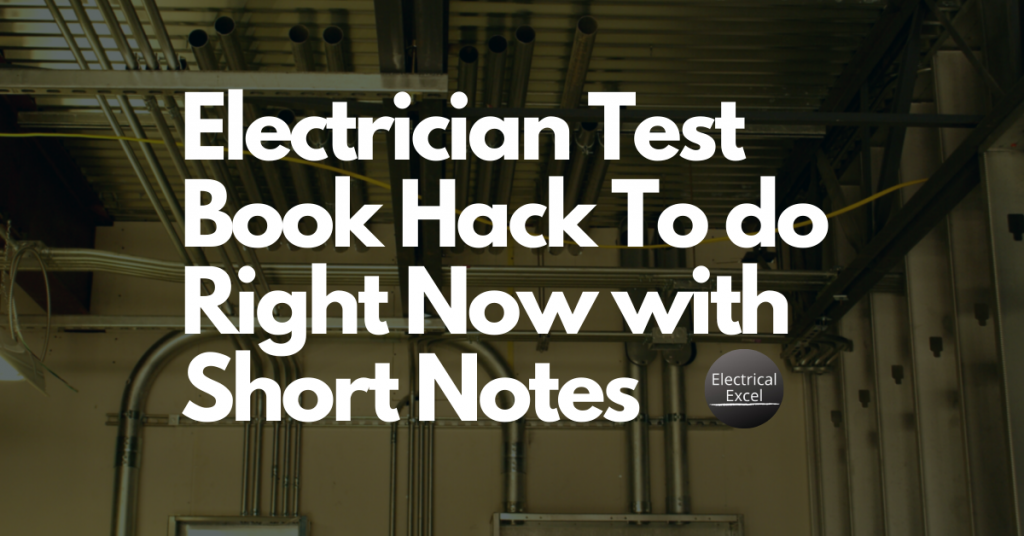 Electrician test book hacks for the Texas exam