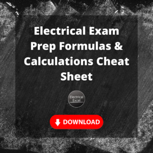 Download Electrical Exam prep formulas and calculations cheat sheet